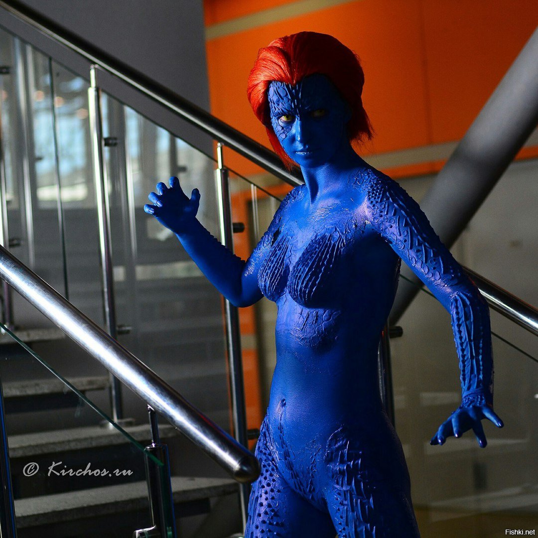 Girl sucks dick mystique cosplay photo