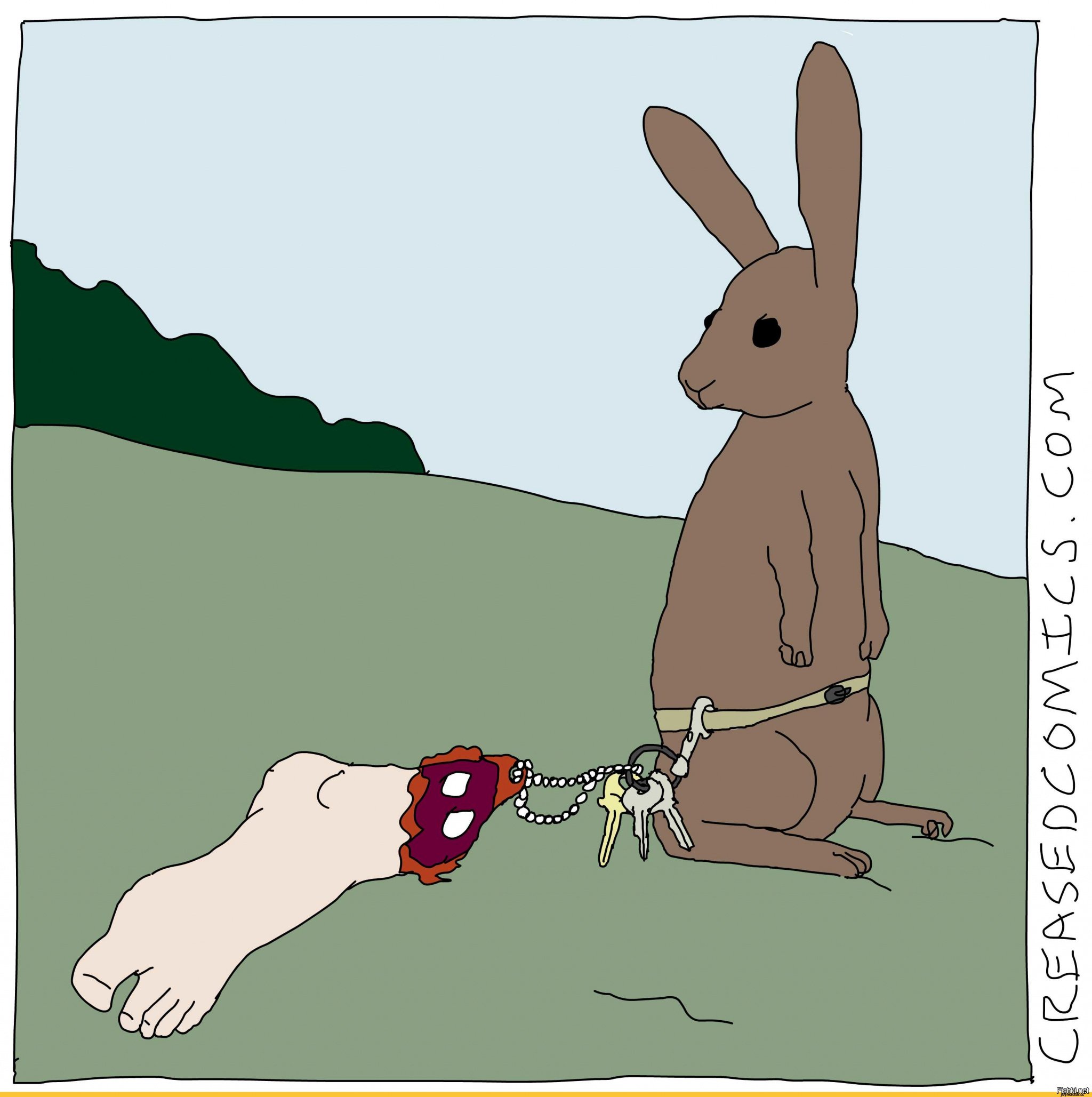 Кролик тоже хочет ласки