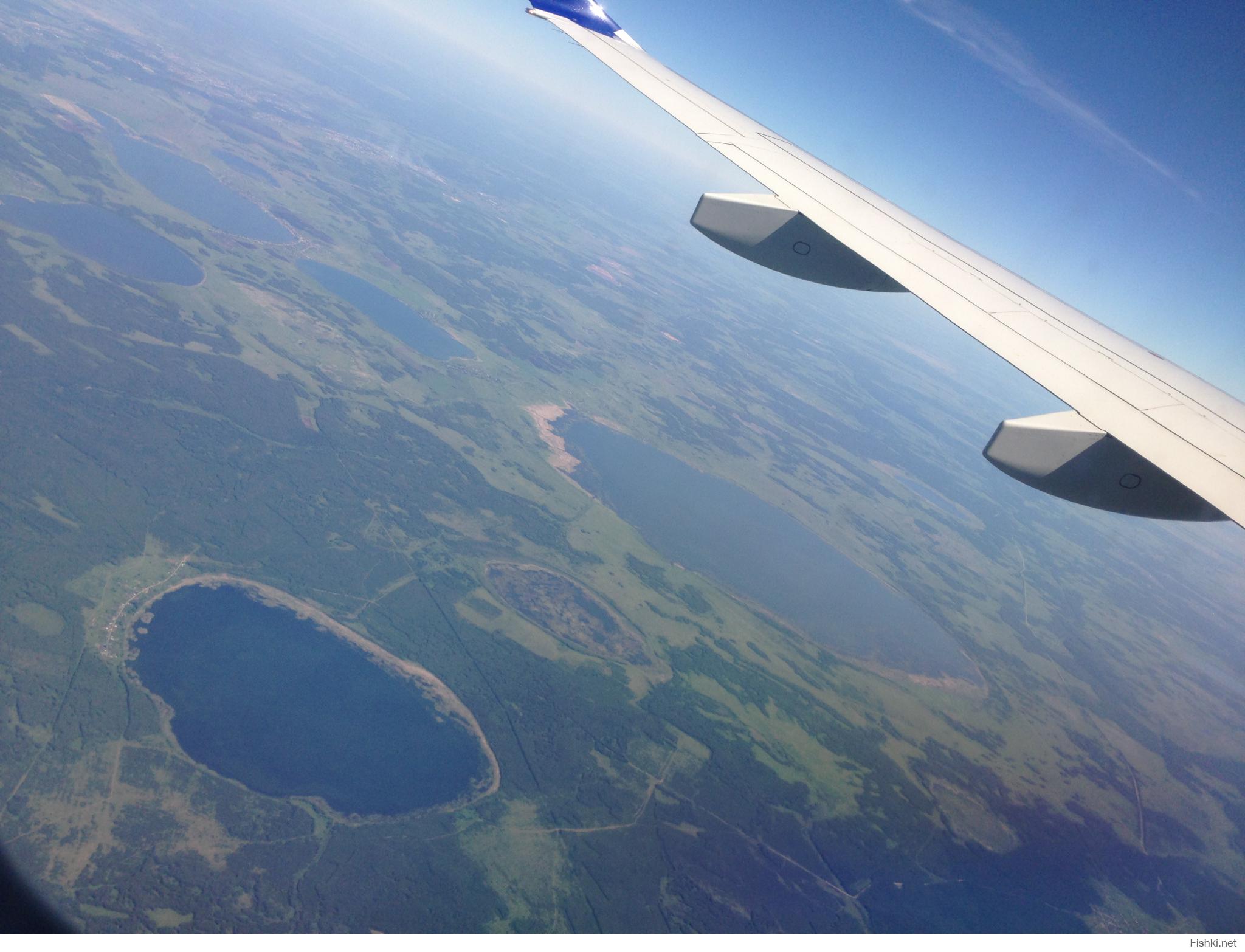Фото с земли с самолета