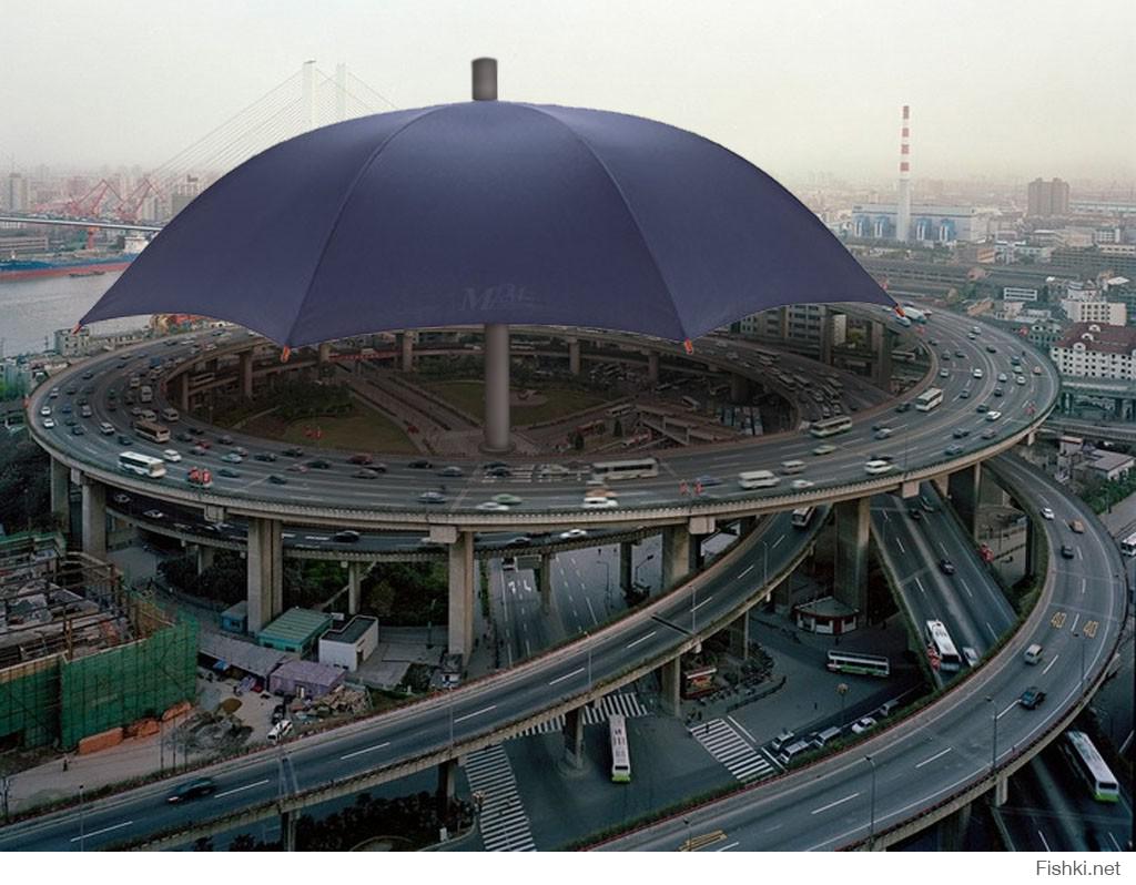 Самый большой зонт в мире