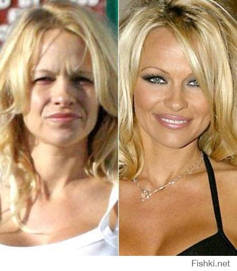 Pamela Anderson без грима