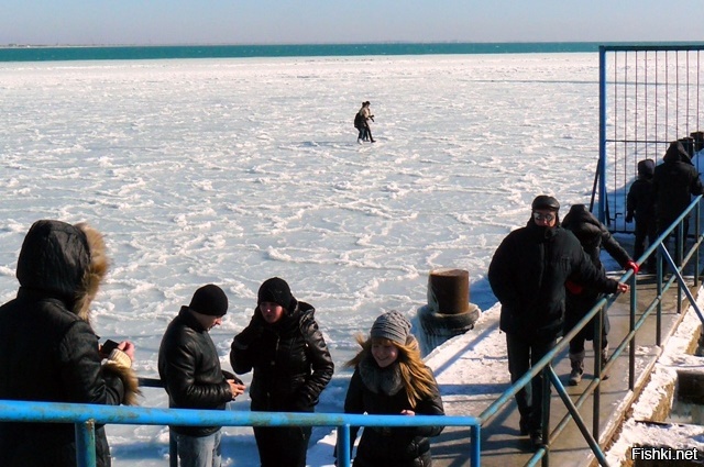 Фото евпатории замерзло море