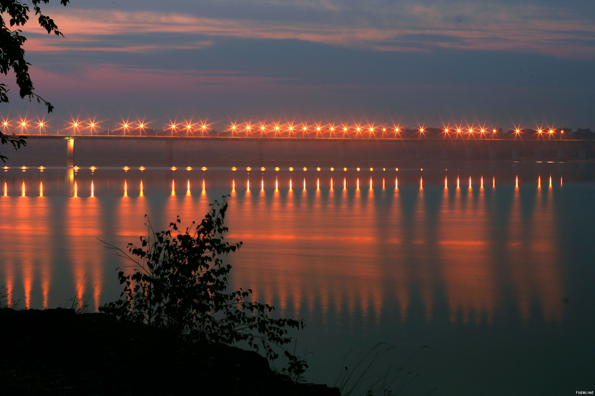 Мост через Волгу Кинешма Заволжск