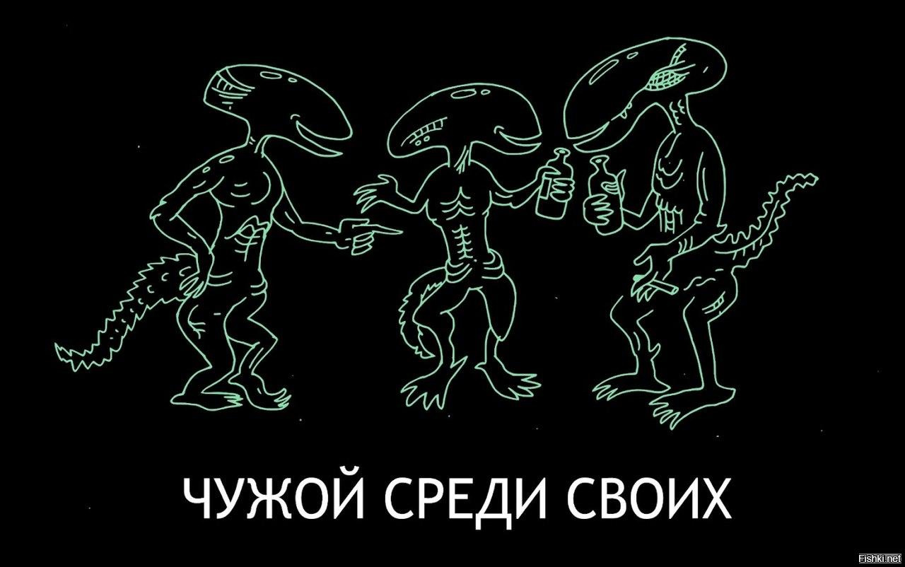 Зачем тебе чужие. Свой среди чужих. Чужой прикольные картинки. Чужой приколы.