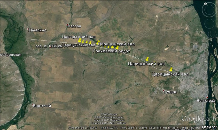 Карта спутник волгоградская область городище