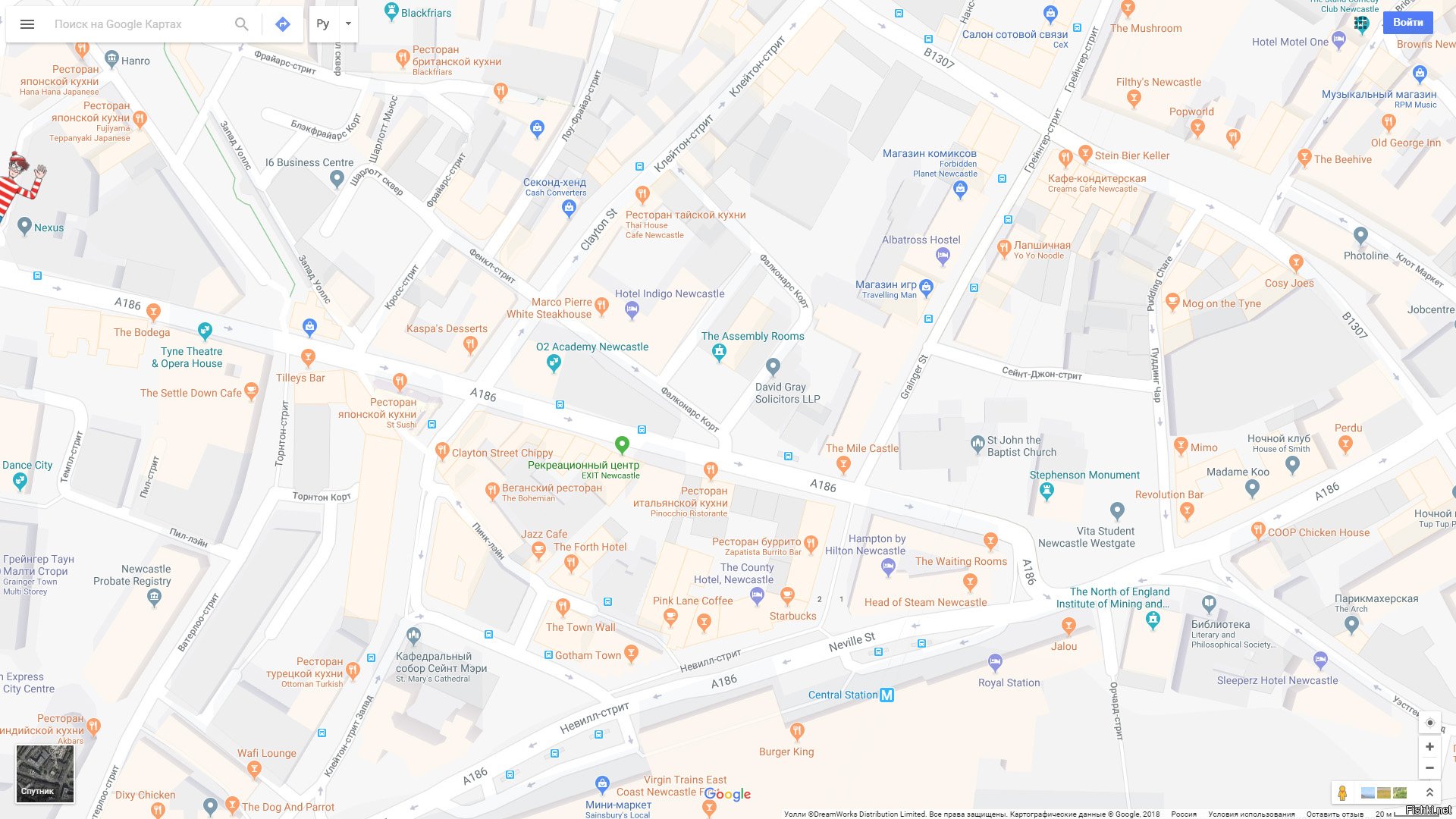 Карта Москвы Google