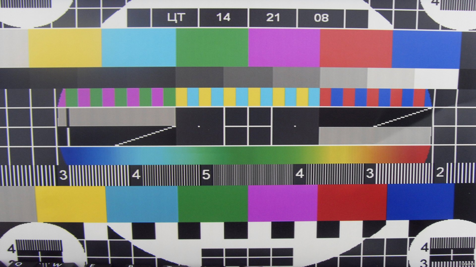 Настроечная сетка ТВ СССР
