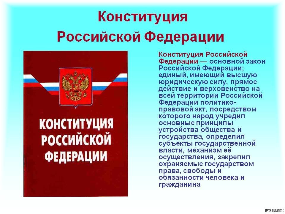 Конституция российской федерации презентация