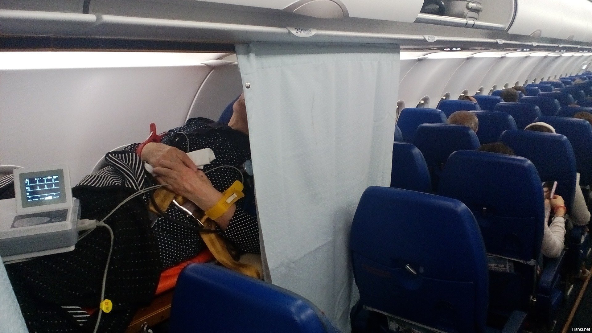 Носилки в самолете