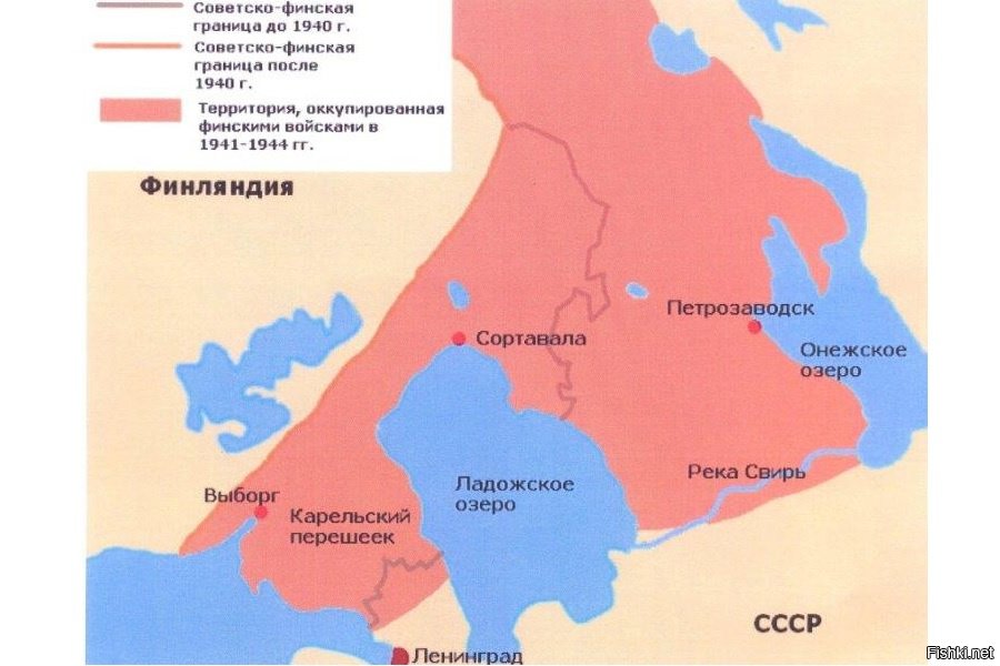 Граница финляндии до 1940 года карта