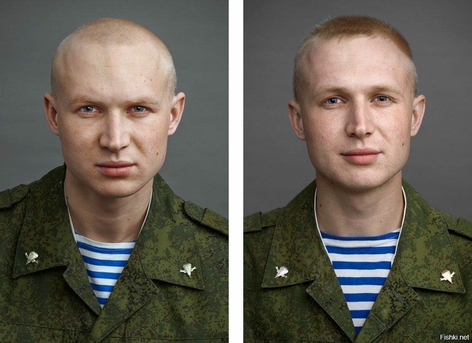 Люди до и после армии. Портрет афганца Шилов. До и после армии.