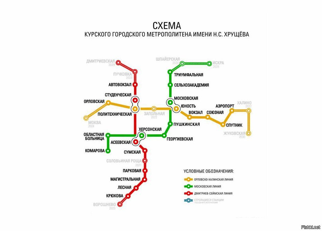 Карта метро орел