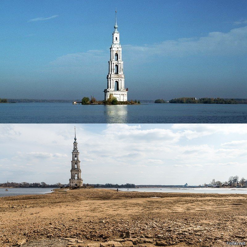 Колокольня Рыбинское водохранилище