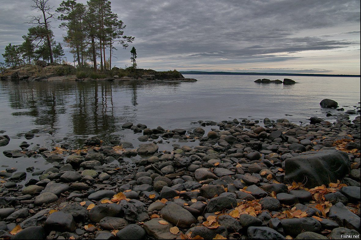 Located in lake onega this tiny