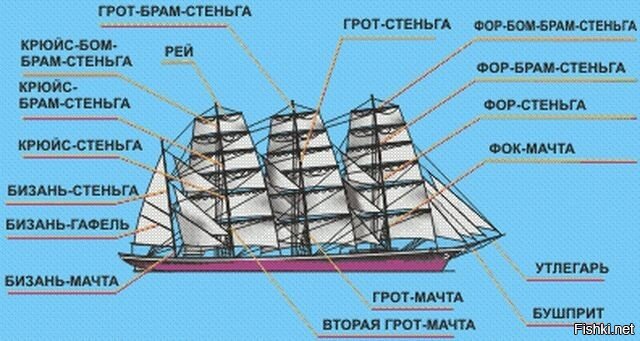 Строение судна термины и схема