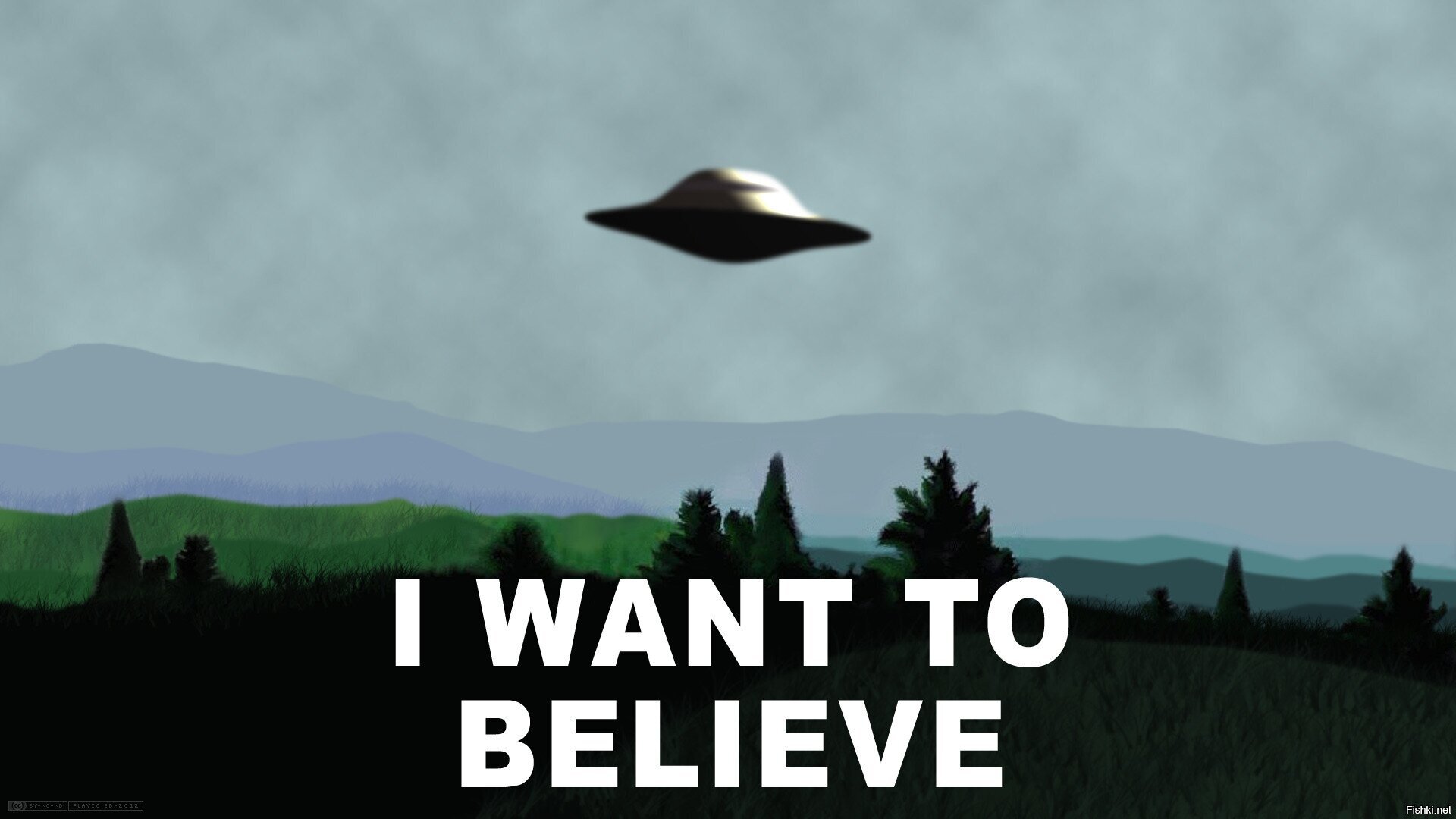I want to believe Постер Малдера