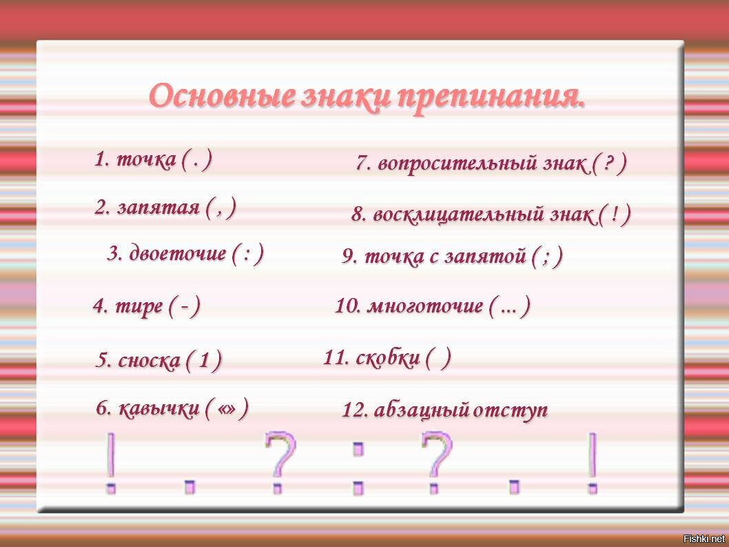 Все знаки в русском языке. Знаки препинания. Название знаков препинания в русском. Знаки пунктуации. Русский язык. Знаки препинания.