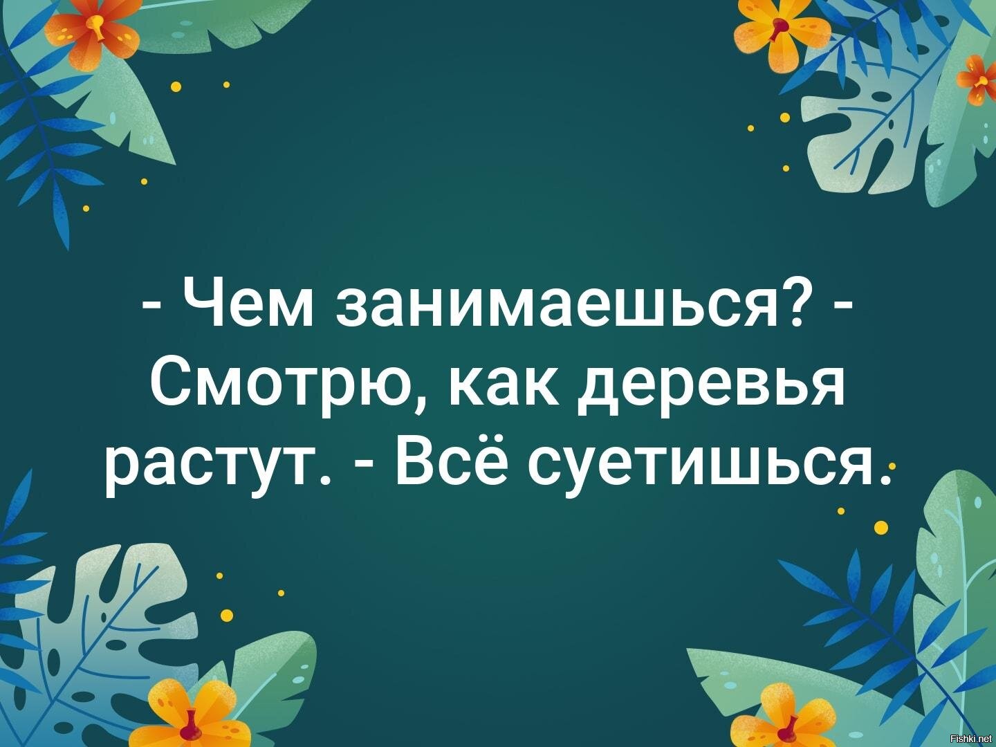 Чем занимаешься смотрю как деревья растут все суетишься картинка с монахом