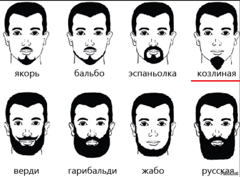 Виды бритья. Форма мужской бороды. Типы стрижки бороды. Формы усов. Формы бороды с названиями.