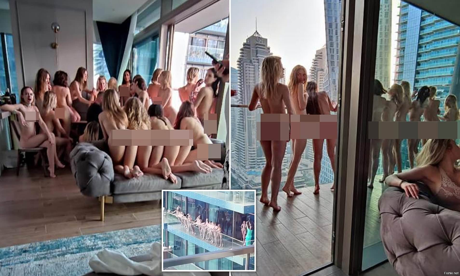 Полиция в Дубае арестовала 12 красоток, позировавших обнаженными на балконе отеля.