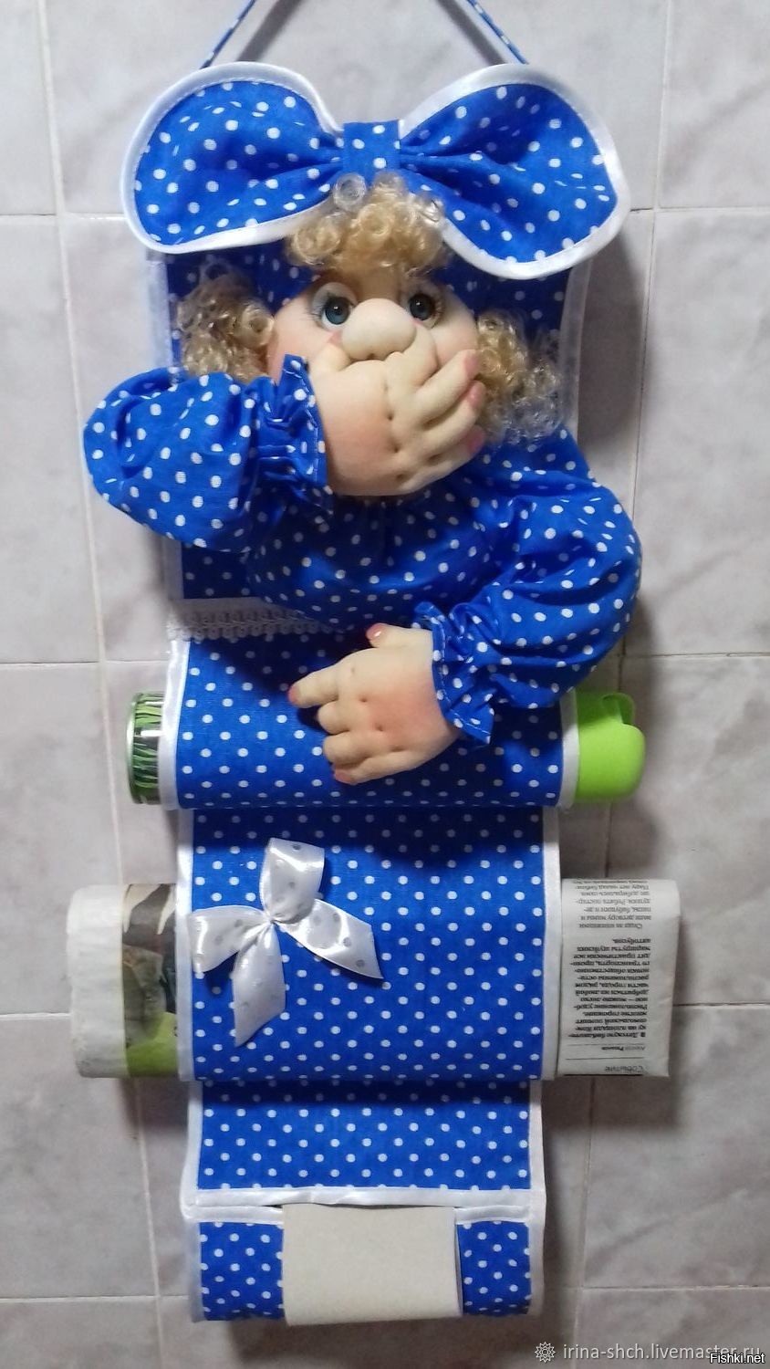 Держатель для туалетной бумаги кукла фото