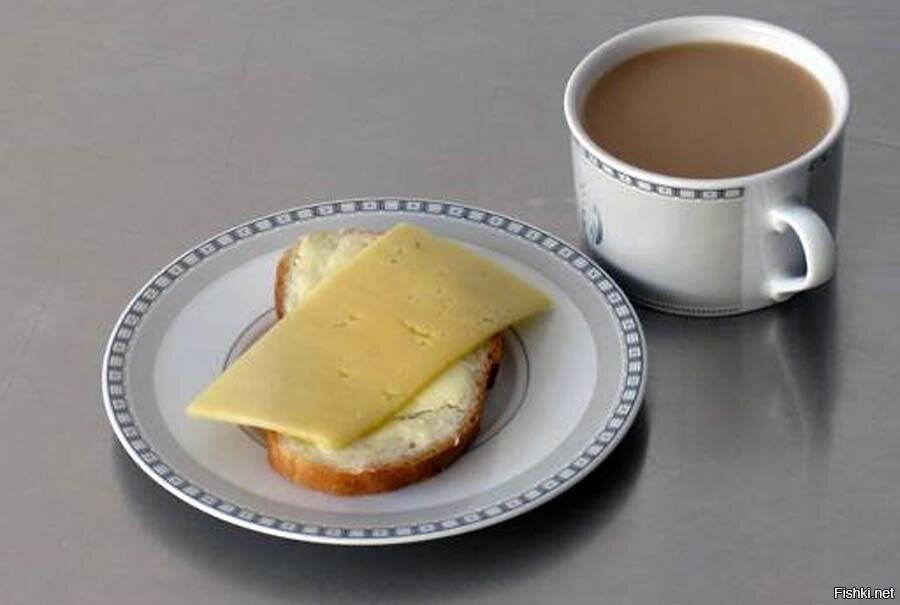 Завтрак бутерброд с сыром