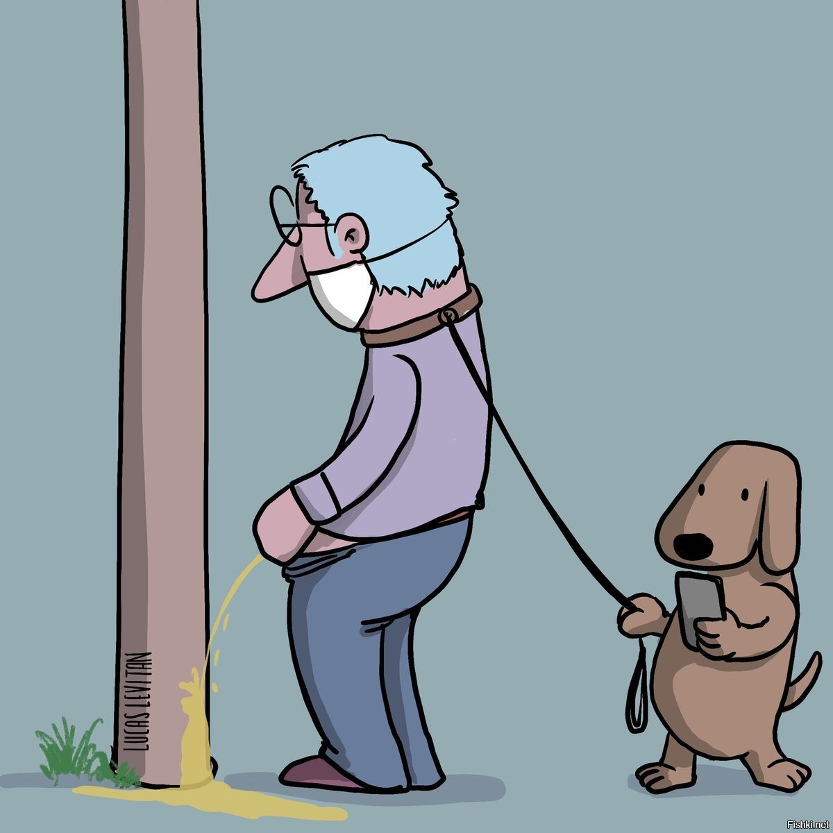 Карикатура щенок