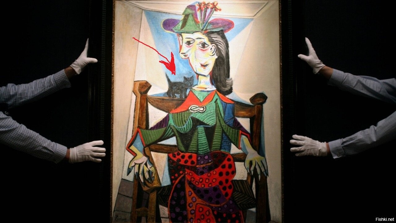 Пикассо портрет Доры Маар с кошкой