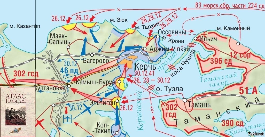 Карта освобождения севастополя в 1944 году